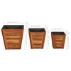 vidaXL Raised Bed Set of 3 Natural wood Solid acacia wood