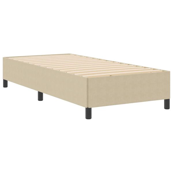 vidaXL Bed Frame Grey Green 35.4" x 78.7" Corduroy fabric
