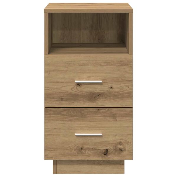 vidaXL Bedside Cabinet Artisan Oak Engineered Wood Medium