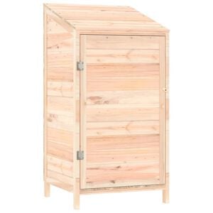 vidaXL Garden Shed Natural Wood Solid Fir Wood Medium Garden Shed