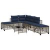 vidaXL Patio Sofa Set Grey