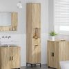 vidaXL Bathroom Cabinet with Door Sonoma Oak 12.40 x 12.99 x 74.80 in