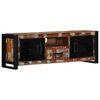 vidaXL TV Cabinet Black and Brown Solid reclaimed wood, iron Medium