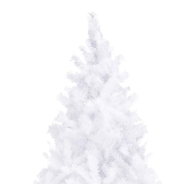 vidaXL Christmas Tree White PVC tree, steel stand Extra Large