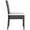 vidaXL Dining Set Black Poly rattan, powder-coated steel, glass