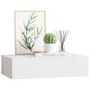 vidaXL Wall-mounted Drawer Shelf White 40x23,5x3.9 " MDF