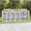 vidaXL Gabion Raised Bed Silver Galvanized Iron 78.7 x 19.7 x 39.4 in