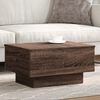 vidaXL Coffee Table Brown Oak Engineered Wood, Metal 23.6 x 17.7 x 12.2 in