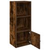 vidaXL Bookcase Smoked Oak Engineered Wood Reversible Bookcase
