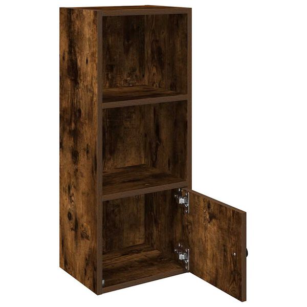 vidaXL Bookcase Smoked Oak Engineered Wood Reversible Bookcase