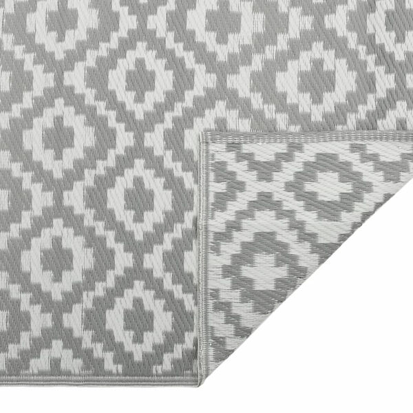 vidaXL Patio Carpet ARAKIL Grey 55.1x78.7" PP