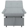 vidaXL Sofa Bed Light Grey 76.38 x 19.69 x 32.28 in Plywood