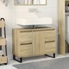 vidaXL Bathroom Cabinet Sonoma oak Engineered wood 31.5x13.0x23.6 in