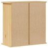 vidaXL Bathroom Wall Cabinet Honey wax finish