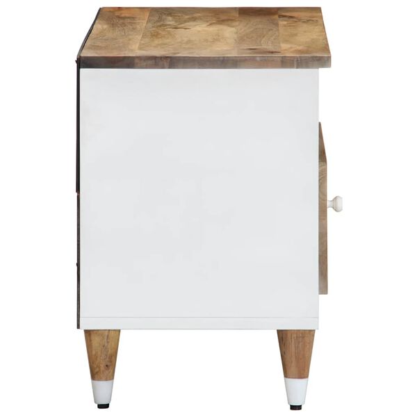 vidaXL TV Cabinet Mango natural with white