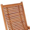 vidaXL Patio Lounge Chair with Footrest Solid Teak Wood