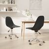 vidaXL Swivel Dining Chair Set of 2 Light Grey