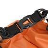 vidaXL Dry Bag with Zipper Orange 4 gal PVC