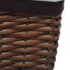 vidaXL Nesting Basket Set Brown Willow Small, Medium, Large Stackable
