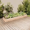 vidaXL Garden Raised Bed Natural wood Solid fir wood and breathable fabric