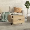 vidaXL Coffee Table Set of 2 Sonoma oak Engineered wood, metal