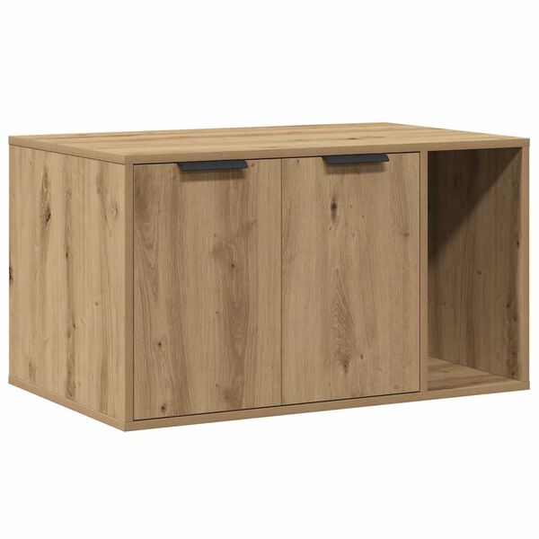 vidaXL Cat Litter Box Enclosure Artisan oak Engineered wood