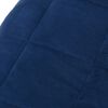 vidaXL Weighted Blanket Blue Brushed polyester microfiber King