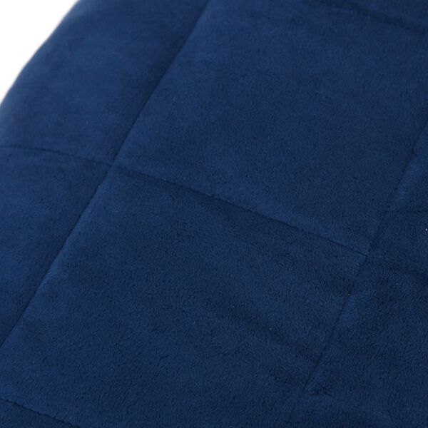 vidaXL Weighted Blanket Blue Brushed polyester microfiber King