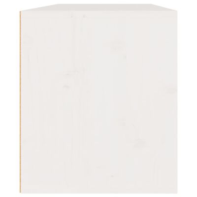 vidaXL Wall Cabinets 2 pcs White 17.7"x11.8"x13.8" Solid Wood Pine