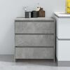 vidaXL Sideboard Concrete Grey Engineered Wood Sideboard Rectangular