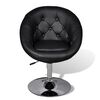 vidaXL Lounge Chair Black Cotton, Polyester, Polyurethane, PVC Standard