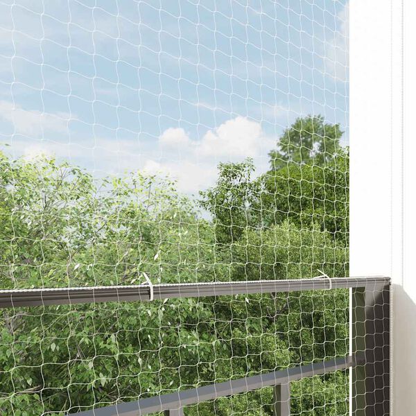 vidaXL Cat Net Transparent Nylon 12 x 3 ft UV-resistant materials