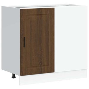 vidaXL Kitchen Base Cabinet Brown Oak Engineered Wood Standard