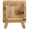 vidaXL Bedside Cabinet Rough mango wood natural finish Solid mango wood