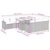 vidaXL 11 Piece Patio Sofa Set with Cushions Gray Poly Rattan Acacia