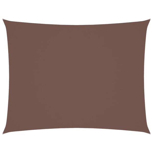 vidaXL Sunshade Sail Oxford Fabric Rectangular 8.2x11.5' Brown