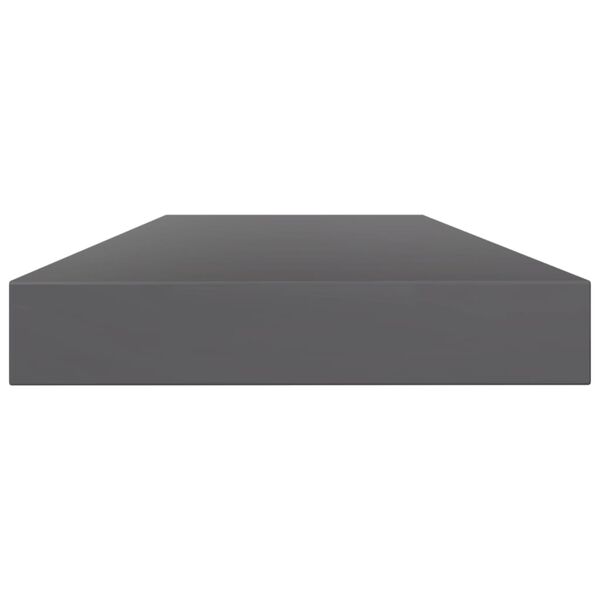 vidaXL Shelf Set of 8 High Gloss Grey Engineered Wood