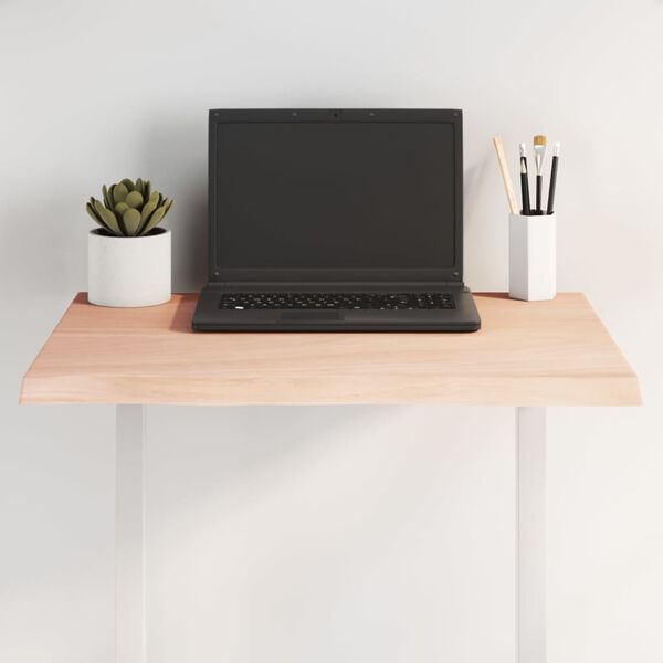 vidaXL Table Top Medium brown Solid oak wood (untreated)