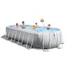 INTEX Above Ground Pool Grey PVC, Steel Large Detachable