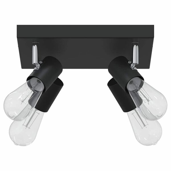 vidaXL Ceiling Spotlight Black 10.43 x 10.24 x 4.53 in Metal