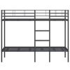 vidaXL Bunk Bed Black Steel and mesh fabric
