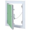 vidaXL Access Panel Green and Silver 7.87 x 9.84 in