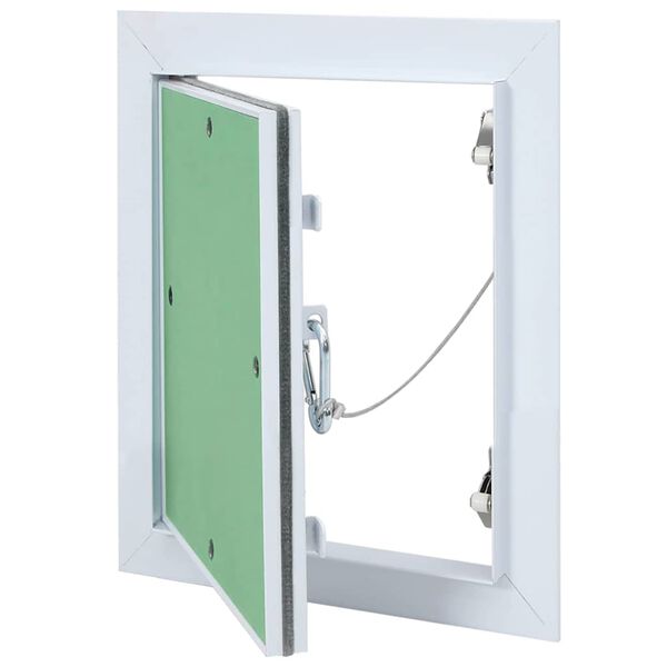 vidaXL Access Panel Green and Silver 7.87 x 9.84 in