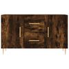vidaXL Sideboard Smoked Oak Engineered Wood and Metal