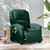 vidaXL Electric Massage Recliner Chair Dark Green Velvet Large