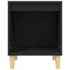 vidaXL Bedside Cabinet Black Engineered wood Bedside Cabinet Rectangular