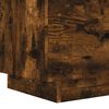 vidaXL Bedside Cabinet Smoked oak Engineered wood Standard Bedside Table