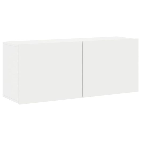 vidaXL TV Cabinet White Engineered Wood Medium TV Cabinet Rectangular