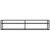 vidaXL TV Cabinet Black Tempered Glass 78.7 x 15.7 x 15.9 in Sleek
