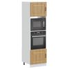 vidaXL Oven Cabinet Set of 2 Artisan Oak Engineered wood Compact